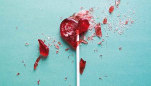 Lolli in Herzform für das MAX-Magazin